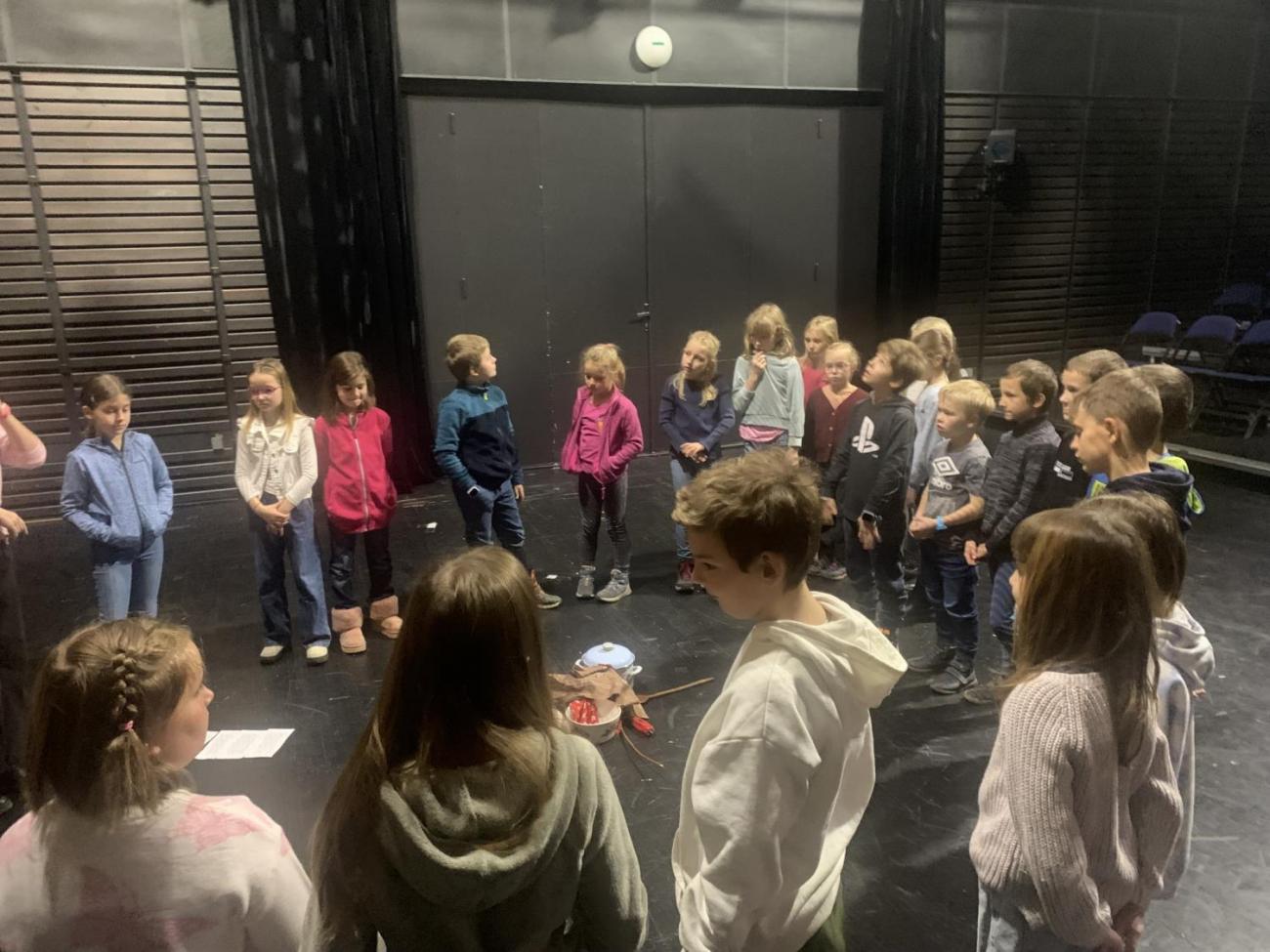 Poprvé v divadle  3.B