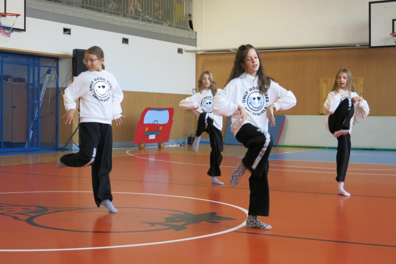 Vystoupení v tělocvičně v rámci 32. Veletrhu zdraví