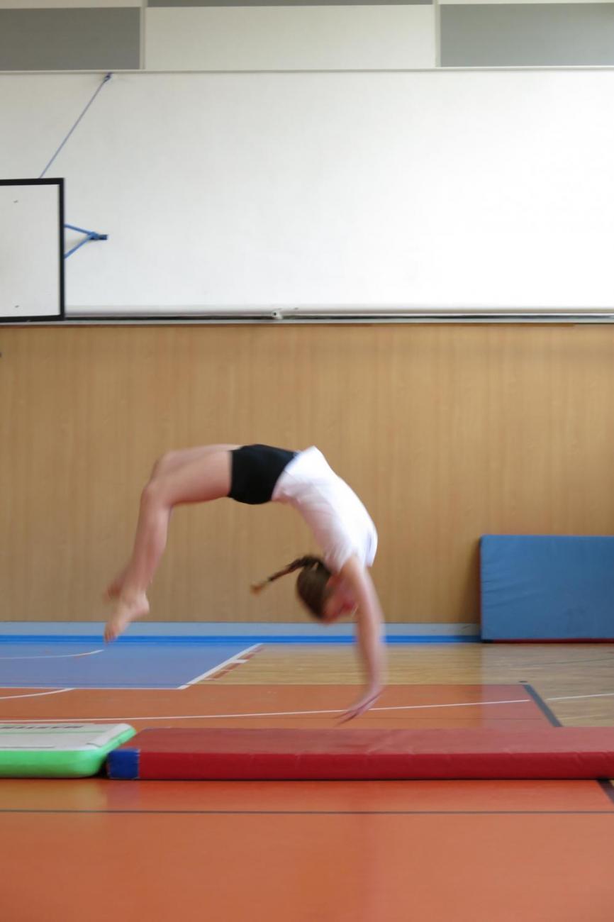 Vystoupení v tělocvičně v rámci 32. Veletrhu zdraví