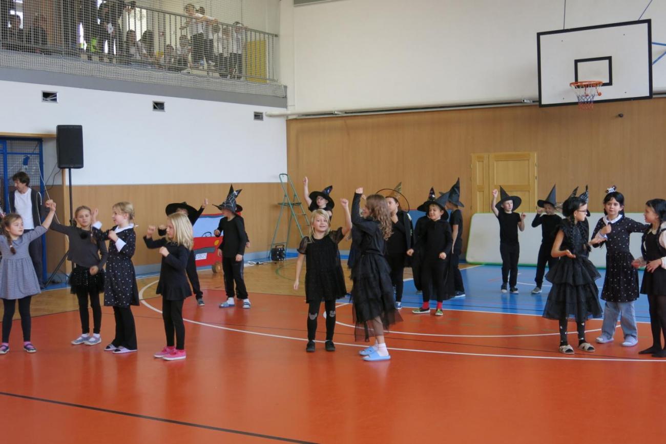 Vystoupení v tělocvičně v rámci 32. Veletrhu zdraví