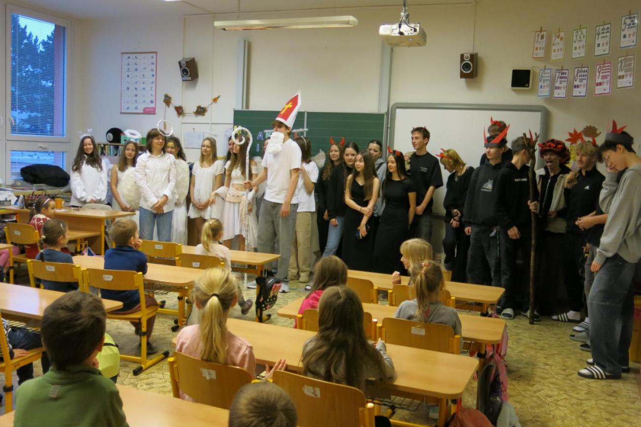 Mikulášská nadílka u prvňáčků