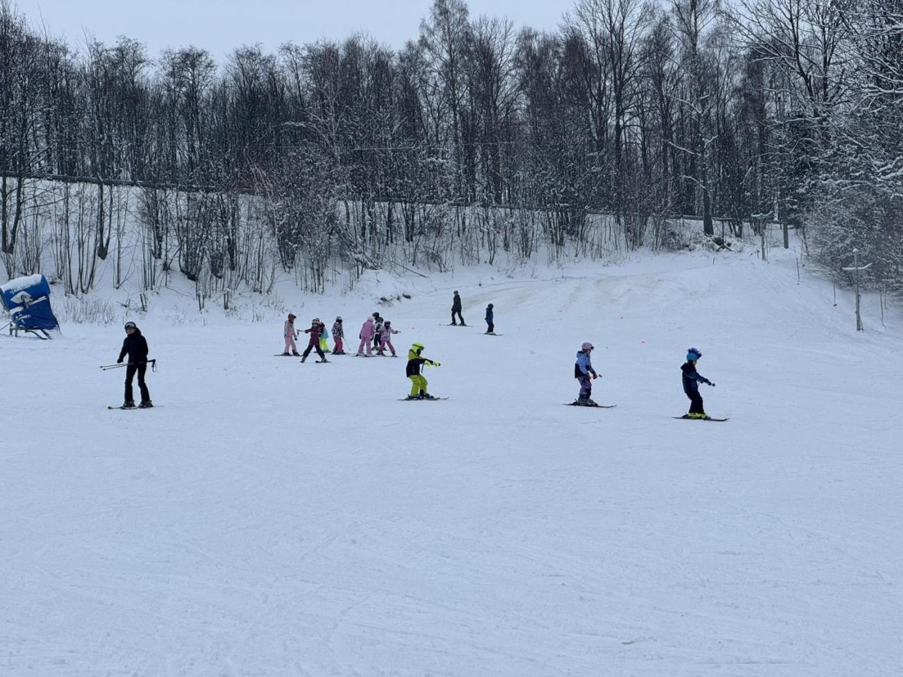 Den plný lyžování