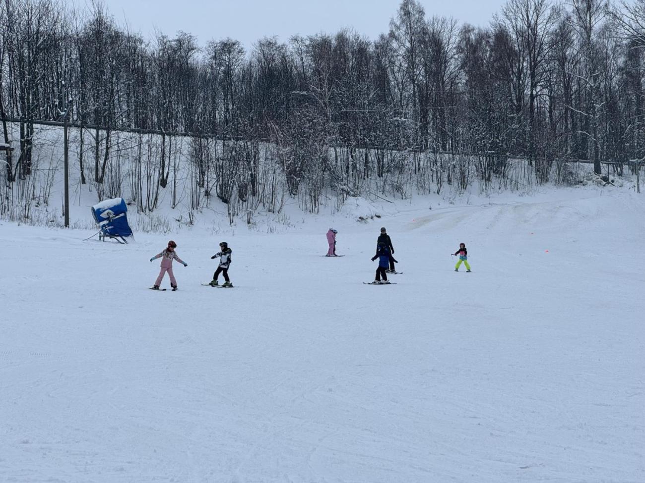 Den plný lyžování