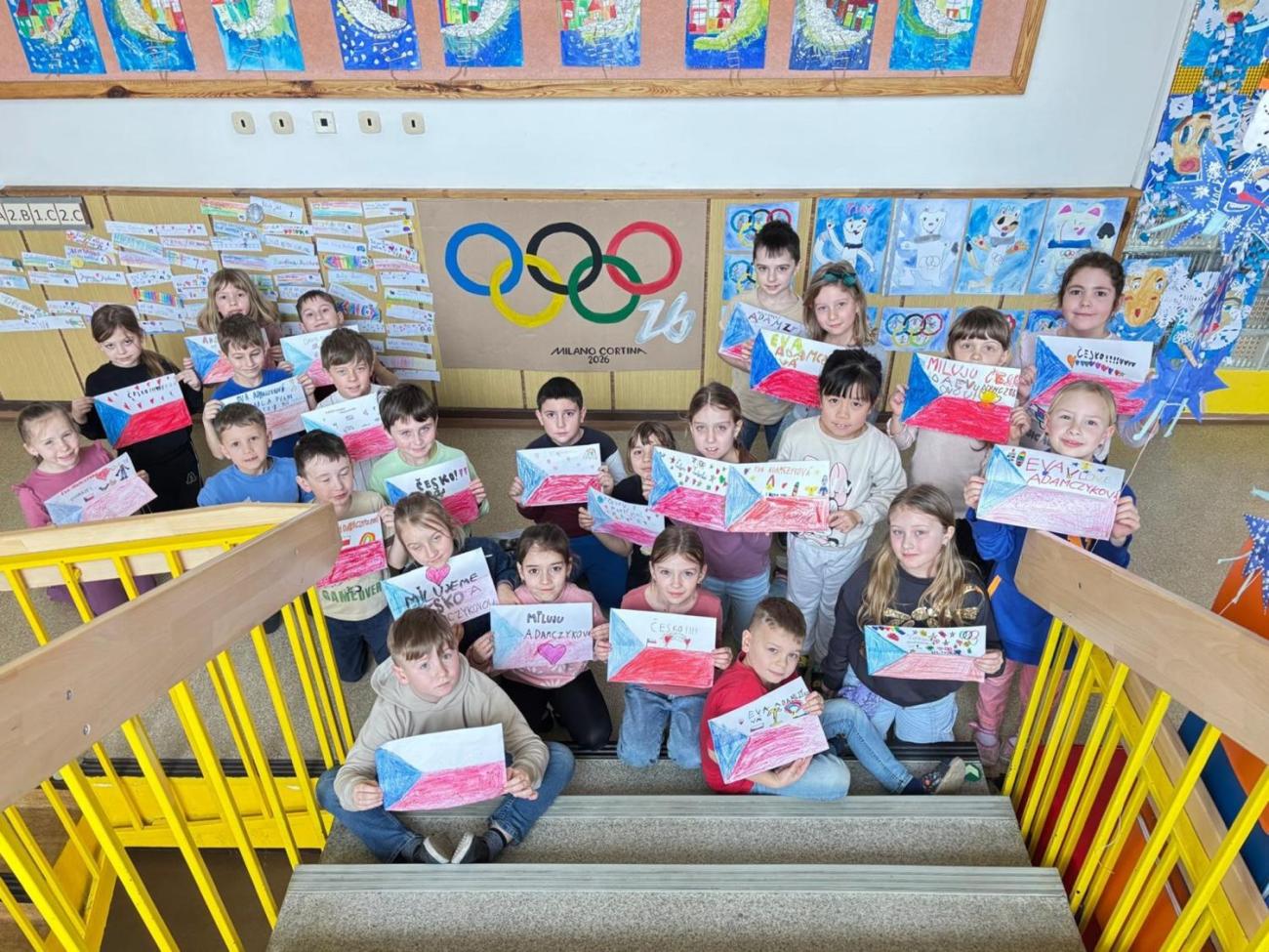 Žáci 2.B fandí zimní olympiádě 2026