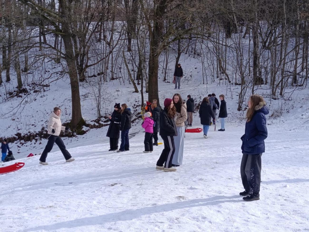 Společné zimní radovánky 1.C a 9.B