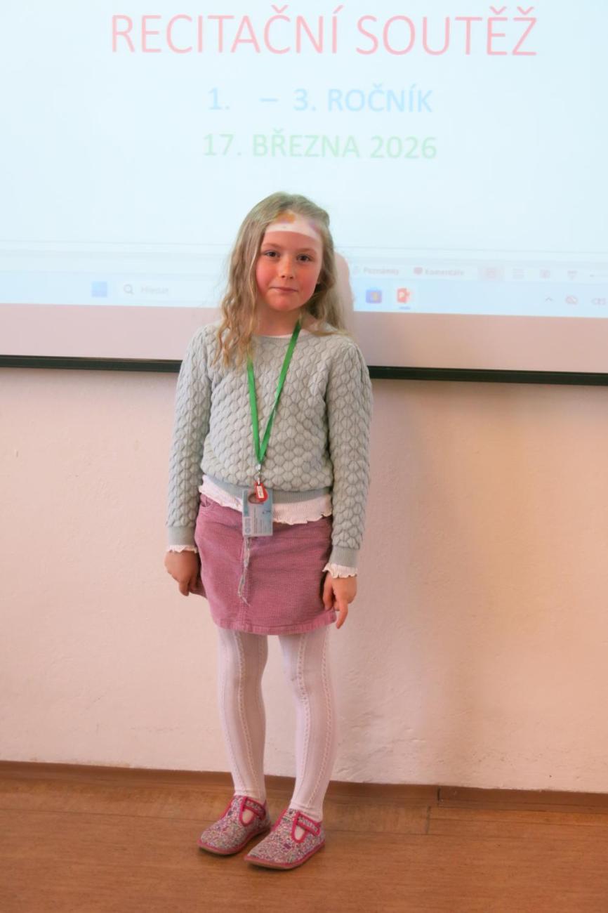 Recitační soutěž 1., 2. a 3. ročníku