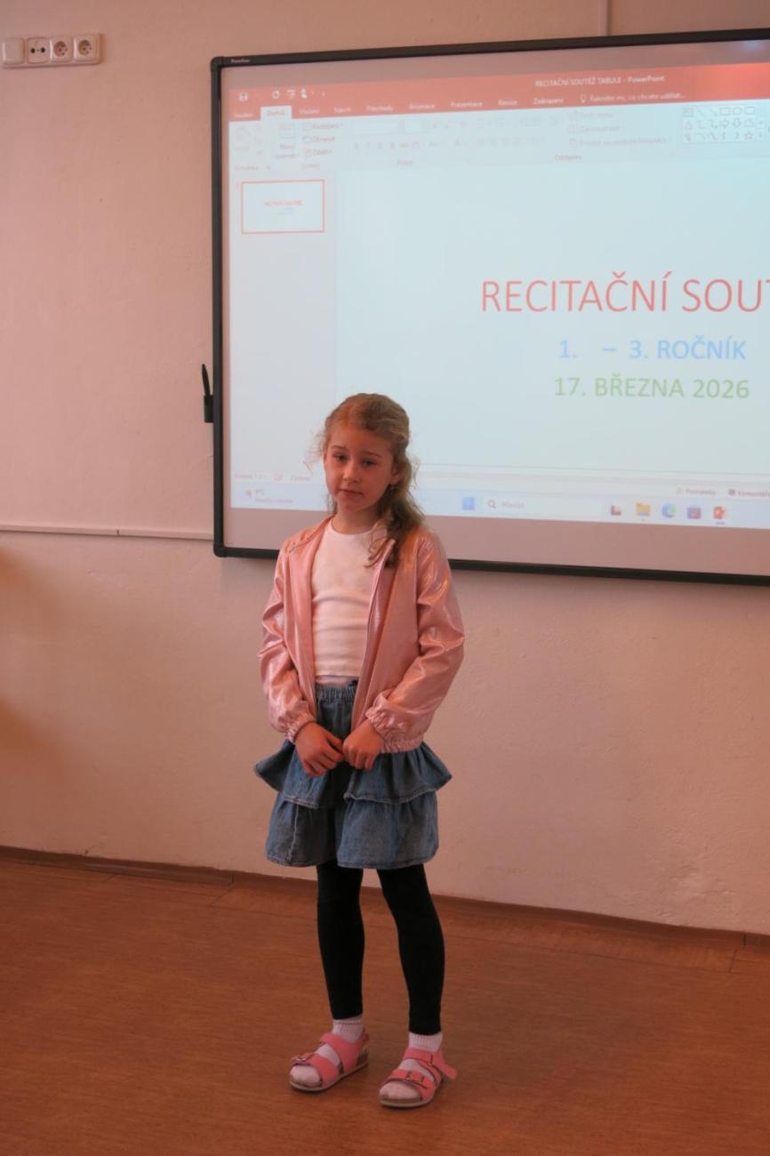 Recitační soutěž 1., 2. a 3. ročníku