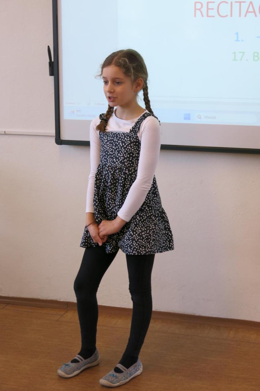 Recitační soutěž 1., 2. a 3. ročníku