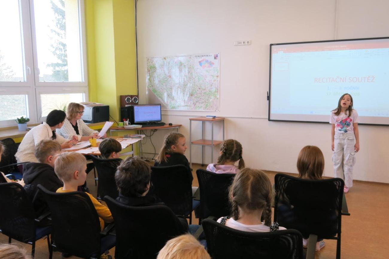 Recitační soutěž 1., 2. a 3. ročníku