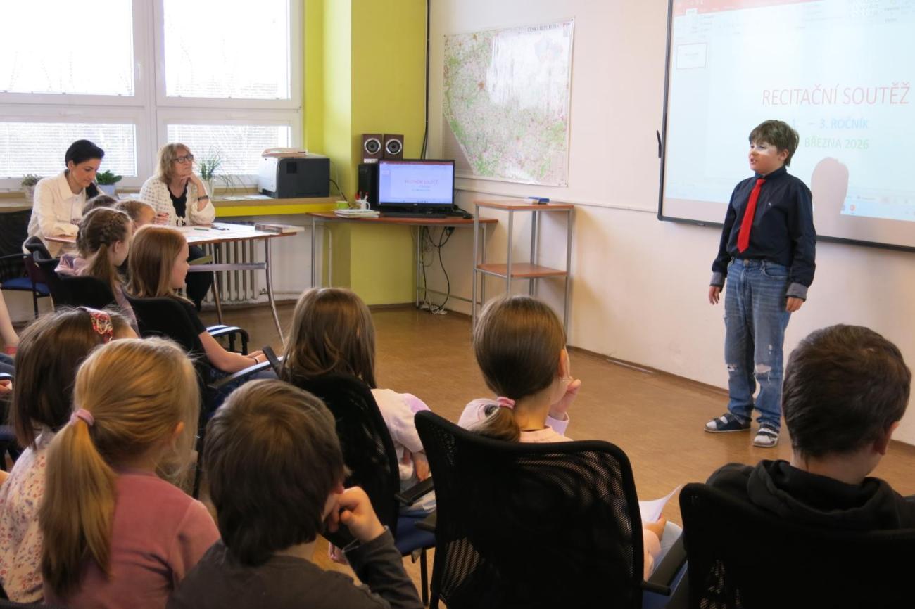 Recitační soutěž 1., 2. a 3. ročníku