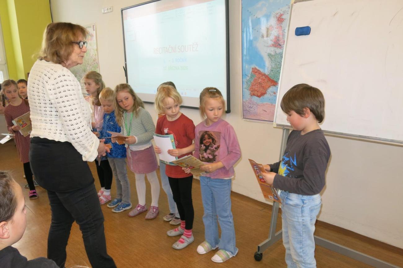 Recitační soutěž 1., 2. a 3. ročníku