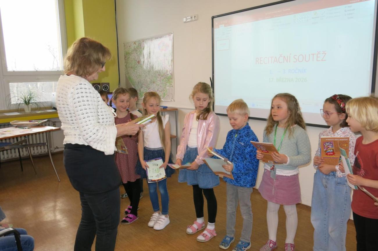 Recitační soutěž 1., 2. a 3. ročníku