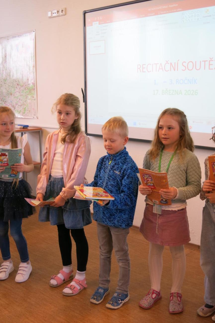Recitační soutěž 1., 2. a 3. ročníku