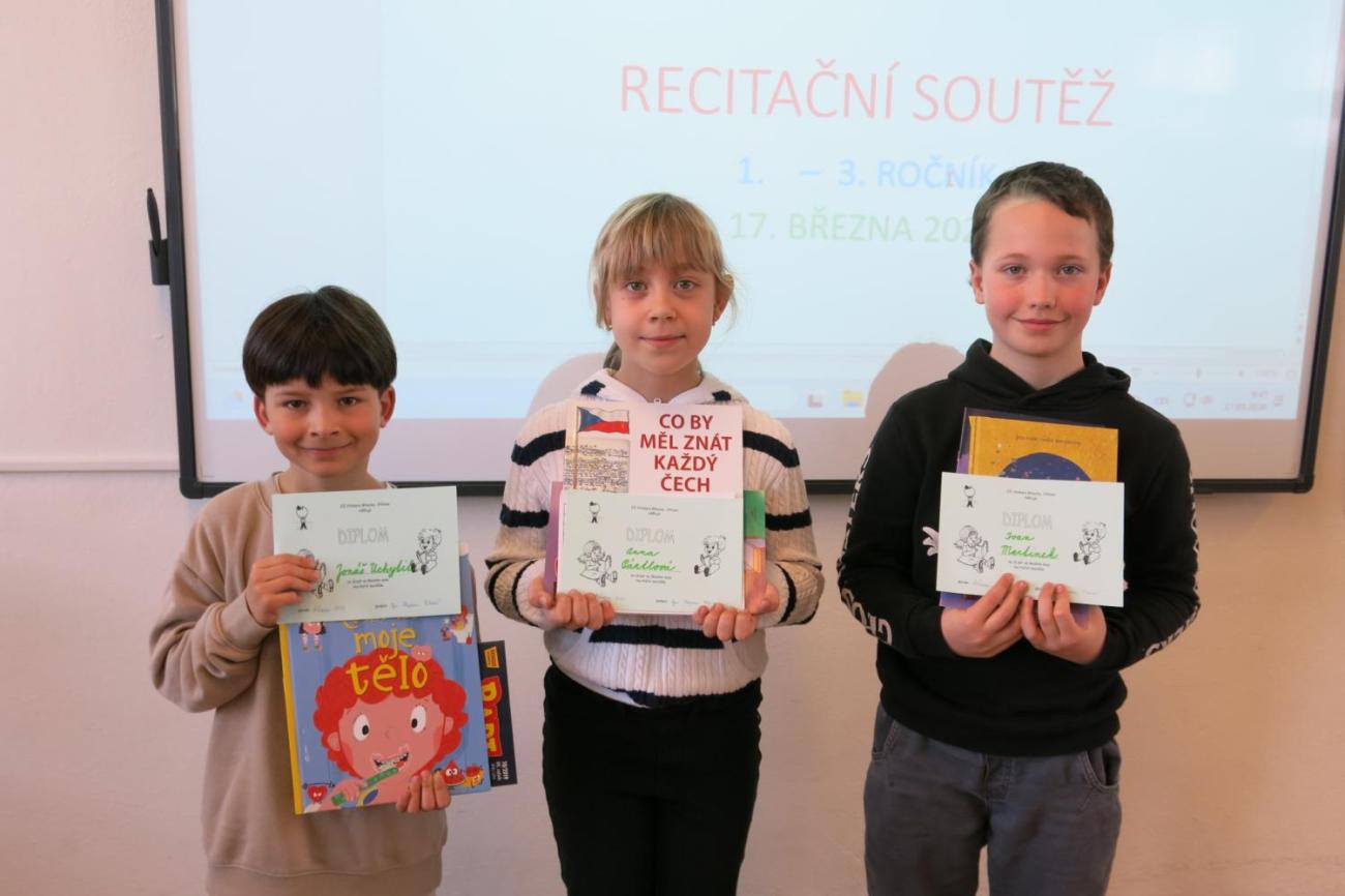 Recitační soutěž 1., 2. a 3. ročníku