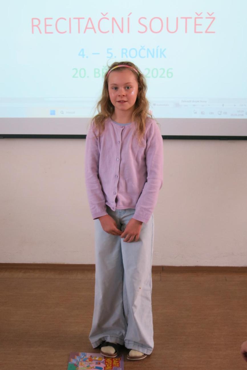 Recitační soutěž žáků 4. a 5. ročníků