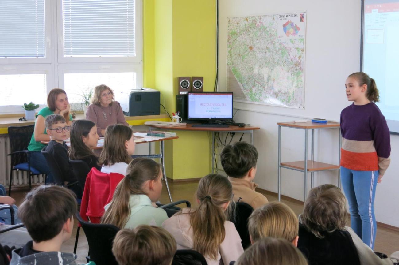 Recitační soutěž žáků 4. a 5. ročníků