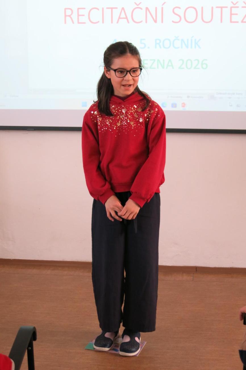 Recitační soutěž žáků 4. a 5. ročníků