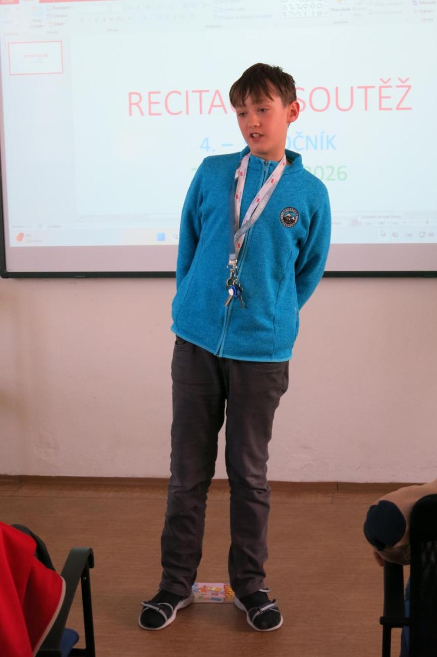 Recitační soutěž žáků 4. a 5. ročníků