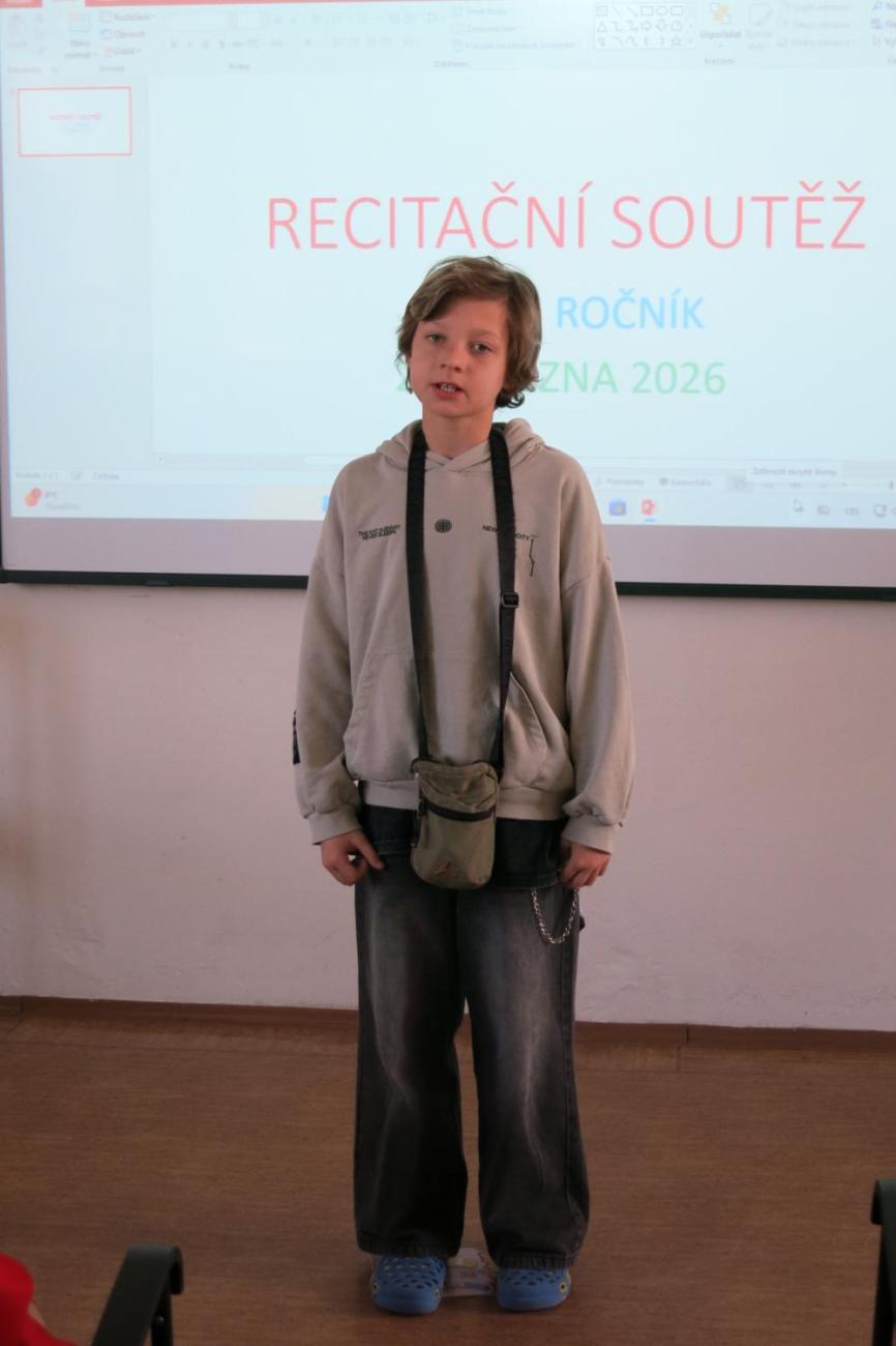 Recitační soutěž žáků 4. a 5. ročníků