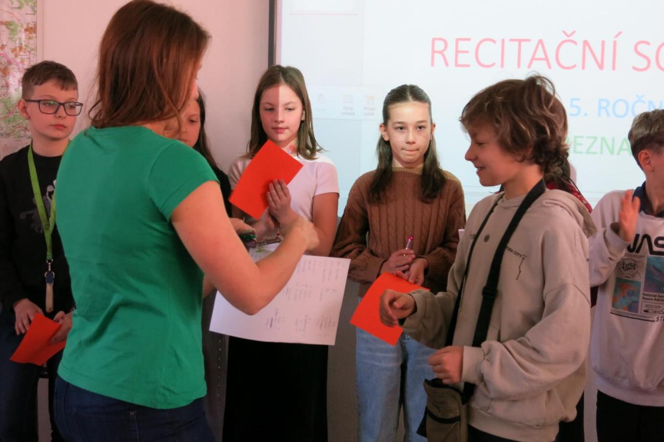 Recitační soutěž žáků 4. a 5. ročníků