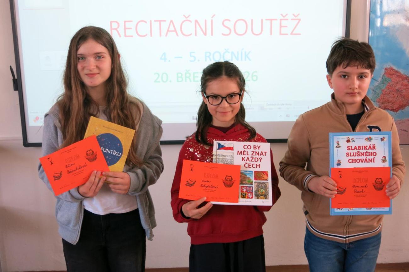 Recitační soutěž žáků 4. a 5. ročníků