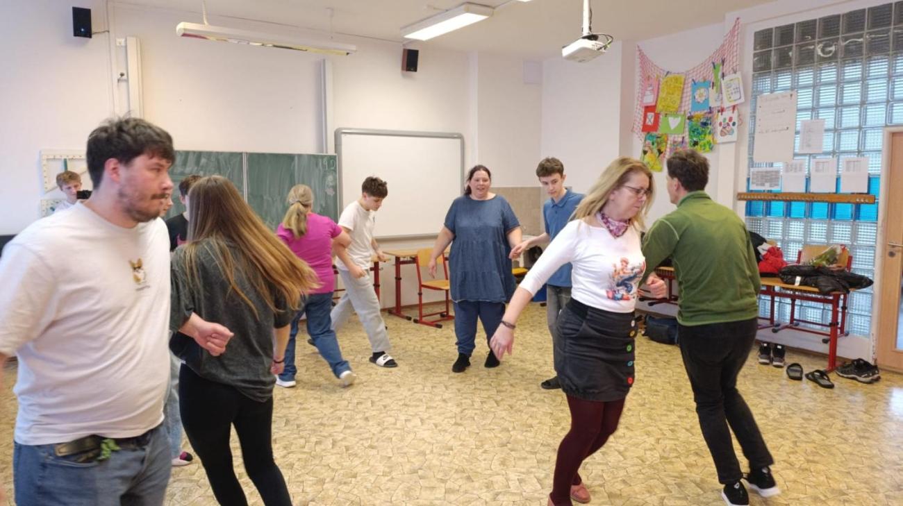 Předtančení na plese DTS Jihlava