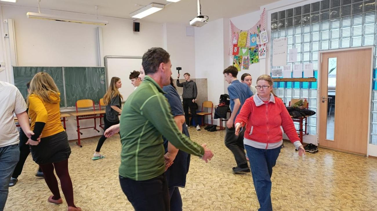 Předtančení na plese DTS Jihlava