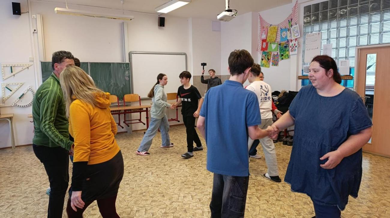 Předtančení na plese DTS Jihlava