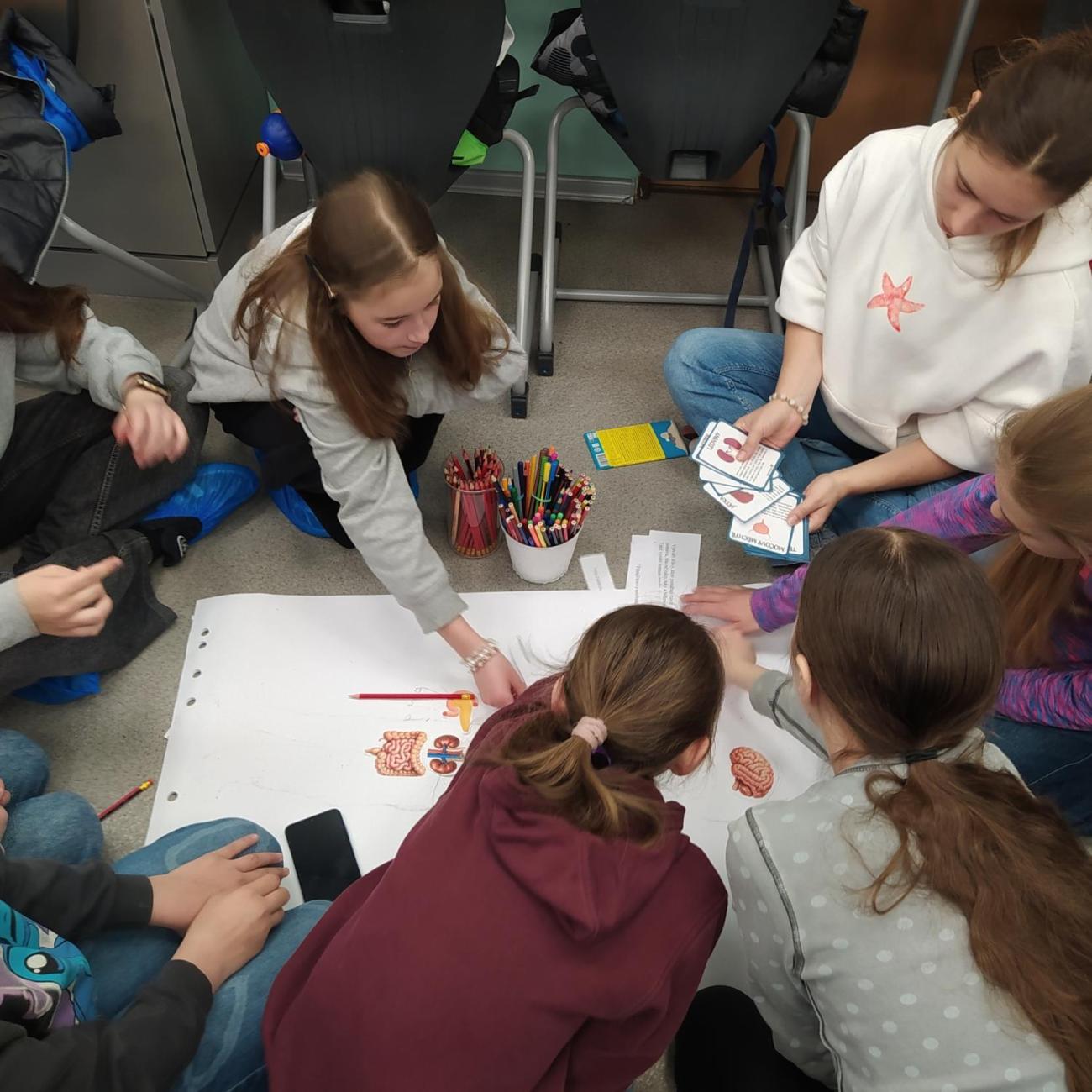 Projekt "Lidské tělo" škola Farmeko  5.B