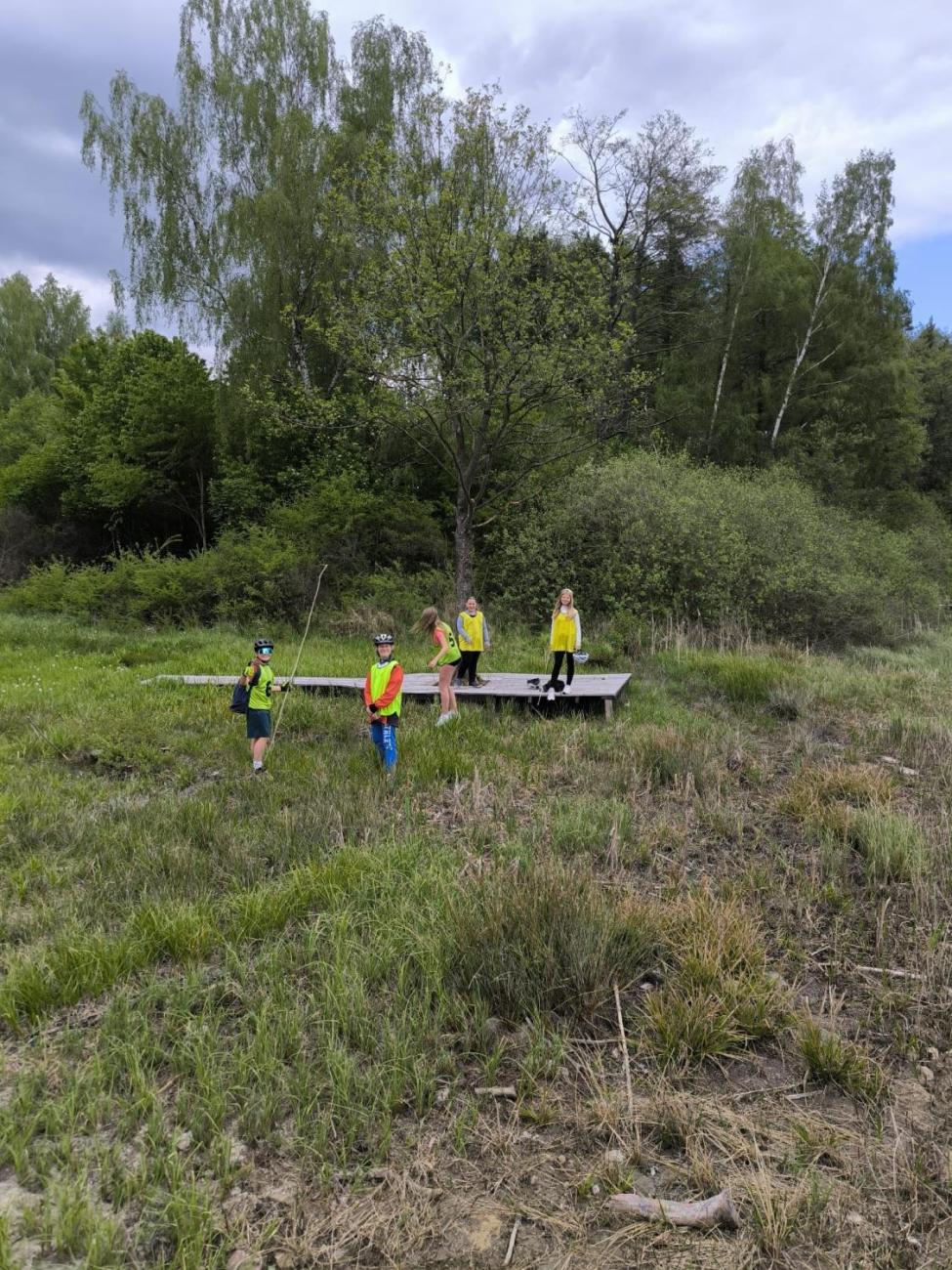 1. den cykloturistického kurzu 6.C v Řásné