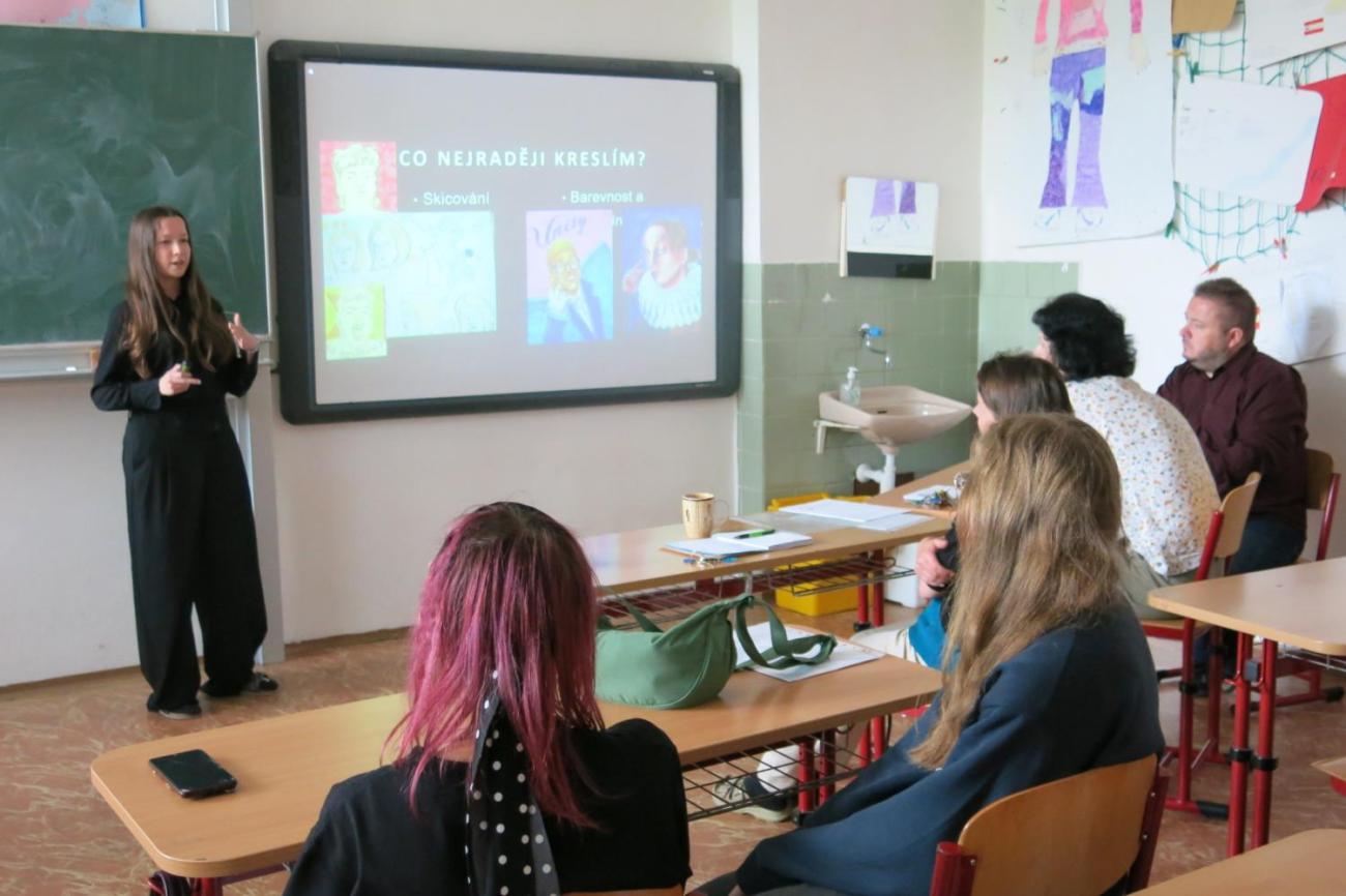 Deváťáci představili své seminární práce