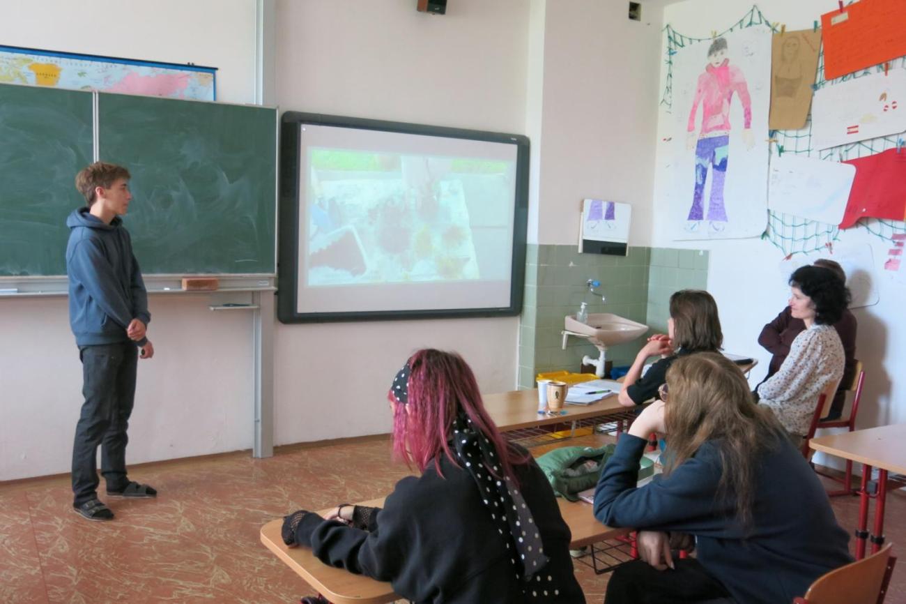 Deváťáci představili své seminární práce