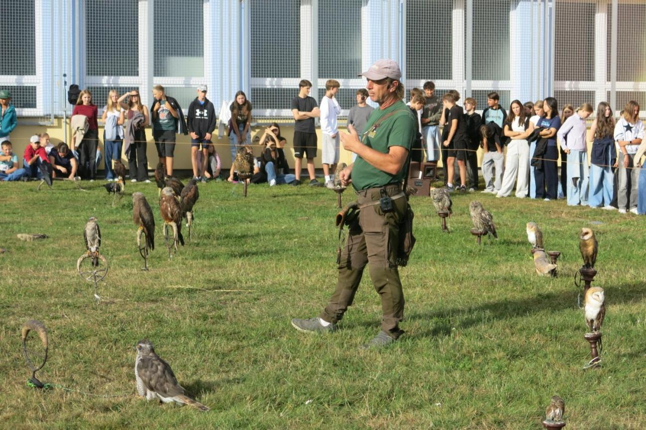Dravci zavítali na naši školní zahradu