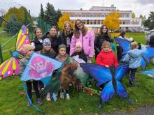 Společné pouštění draků 1.A a 9.A